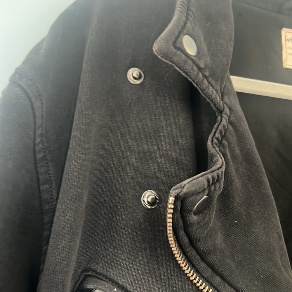 Free People Sweatshirt Bomber Jacket - Picture 5 of 6